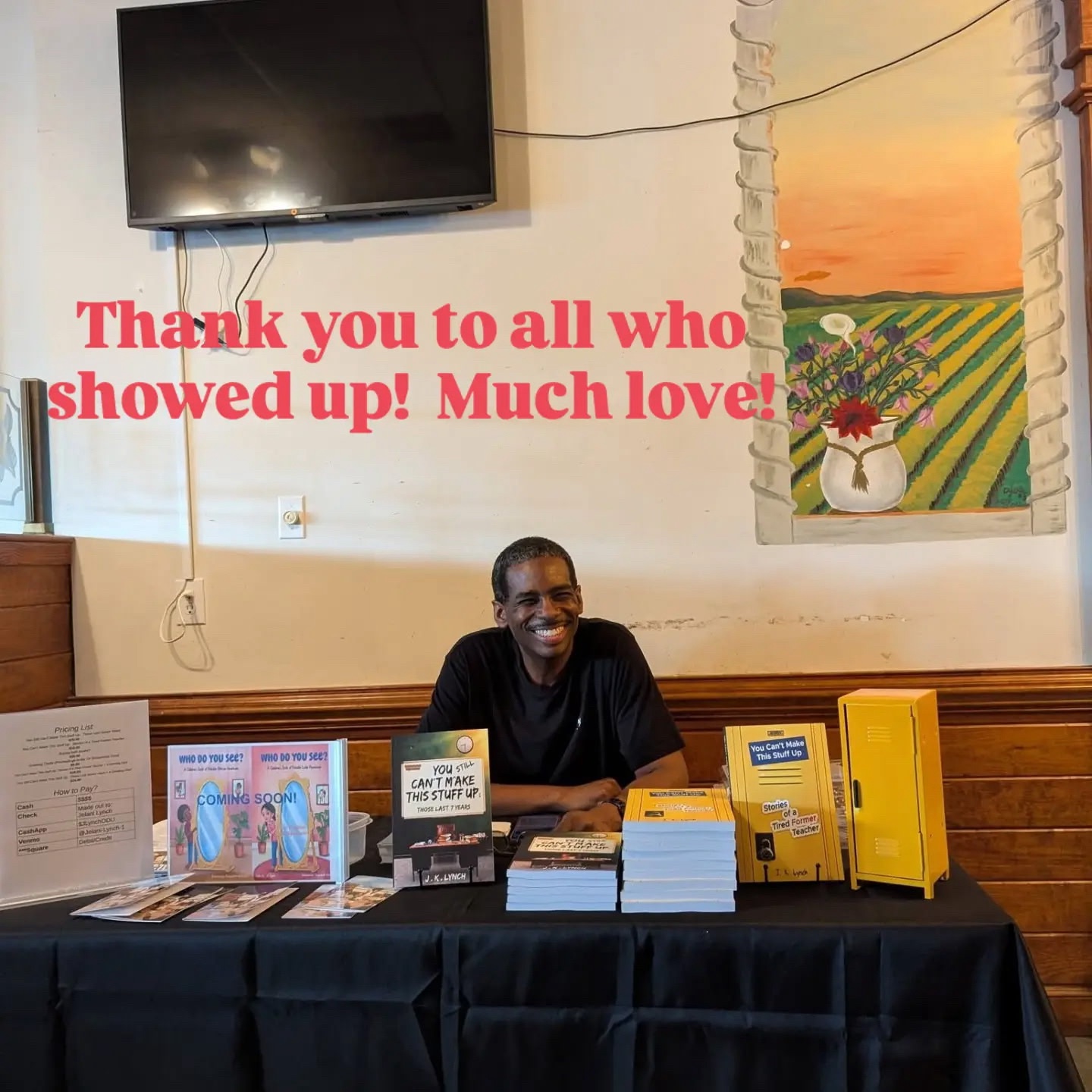 Thank you to everyone who came out to the signing